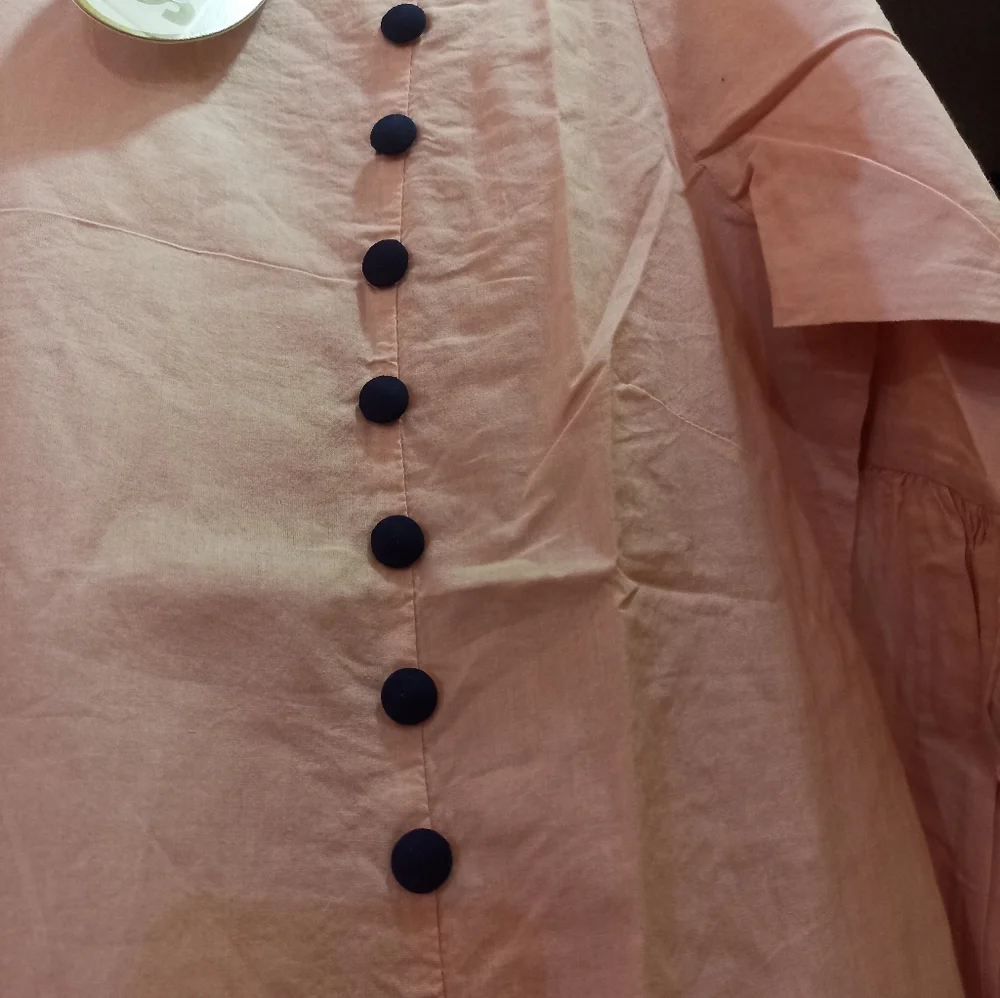 Side slit cotton kurta(size XXL) - Picture 4 of 10